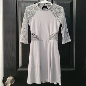 Weissman catalog dance costume grey lyrical child small NWOT